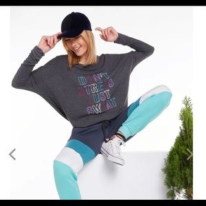 NWT Wildfox Don’t Stress Just Sweat Perry Thermal